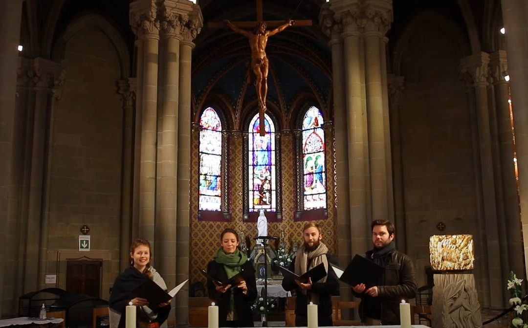 La célébration du chant liturgique chrétien à la Basilique Notre-Dame