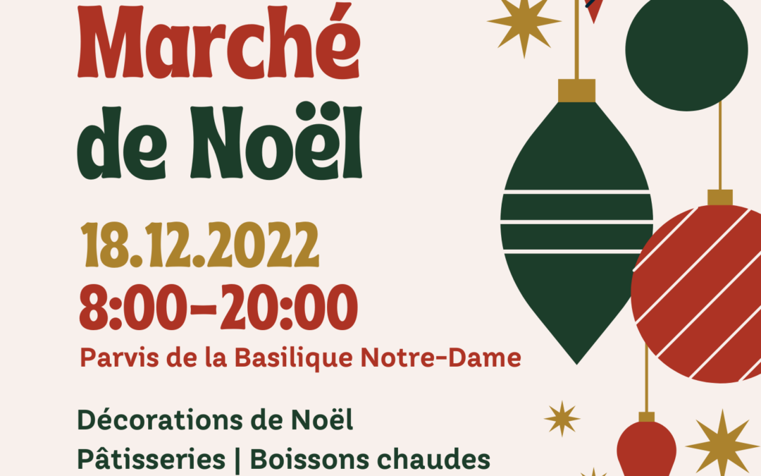 Marché de Noël – dimanche 18 décembre de 8h à 20h