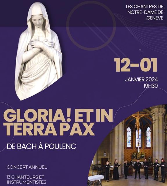 Concert annuel des chantres de Notre-Dame – vendredi 12 janvier à 19h30